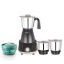 Pigeon Amaze Plus Mixer Grinder Combo 550 Watt with 3 Stainless Steel Jars and Handy Chopper