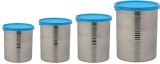 Signoraware Modular Steel Container Round Set of 4, Blue