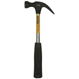 STANLEY 51-152 Claw Hammer with Steel Shaft-220 gms (Black and Chrome)