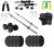 V22 Home Gym Combo, Gym Equipments with PVC Dumbbell Plates, 3Ft,4Ft Straight Rod and Dumbbell Rods