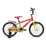 VECTOR 91 Justice League 20T Single Speed Kids Cycles (Red & Yellow, Ideal for: 6 to 8 Years)